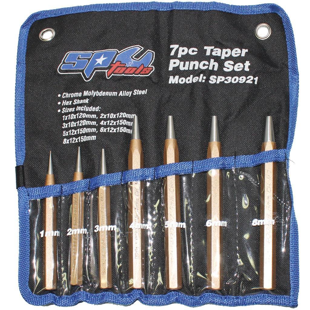 7PC TAPER PUNCH SET