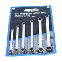 6PC METRIC FLAT DRIVE DOUBLE BOX WRENCH SET - 40° OFFSET