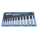 12PC METRIC QUAD DRIVE GEAR DRIVE WRENCH SET - 0° OFFSET