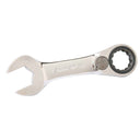 11MM QUAD DRIVE METRIC REVERSIBLE STUBBY GEAR DRIVE WRENCH - 15° OFFSET