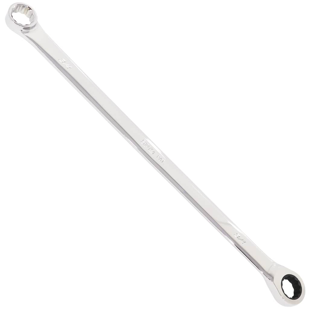 9/16&quot; SAE EXTRA-LONG FLAT DRIVE GEAR DRIVE DOUBLE BOX WRENCH - 0° OFFSET