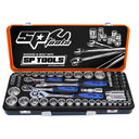 59PC 1/4" / 3/8" / 1/2" DRIVE 12PT METRIC/SAE SOCKET SET