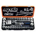 41PC 1/2" DRIVE 12PT METRIC/SAE SOCKET SET