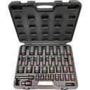 34PC 1/2" DRIVE SAE IMPACT SOCKET SET - COLOR CODED