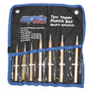 7PC TAPER PUNCH SET