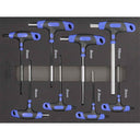 8PC METRIC HEX KEY T-HANDLE SET w/ EVA FOAM