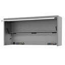 73" SUMO TRADE Power Hutch Light Grey w/ Black Trim
