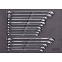 15PC METRIC/SAE JUMBO COMBINATION WRENCH SET w/ EVA FOAM