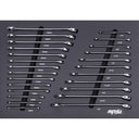 25PC METRIC/SAE WRENCH SET W/ EVA FOAM CARBON FIBER TOP