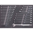 23PC METRIC COMBINATION + FLARE NUT WRENCH SET W/EVA FOAM