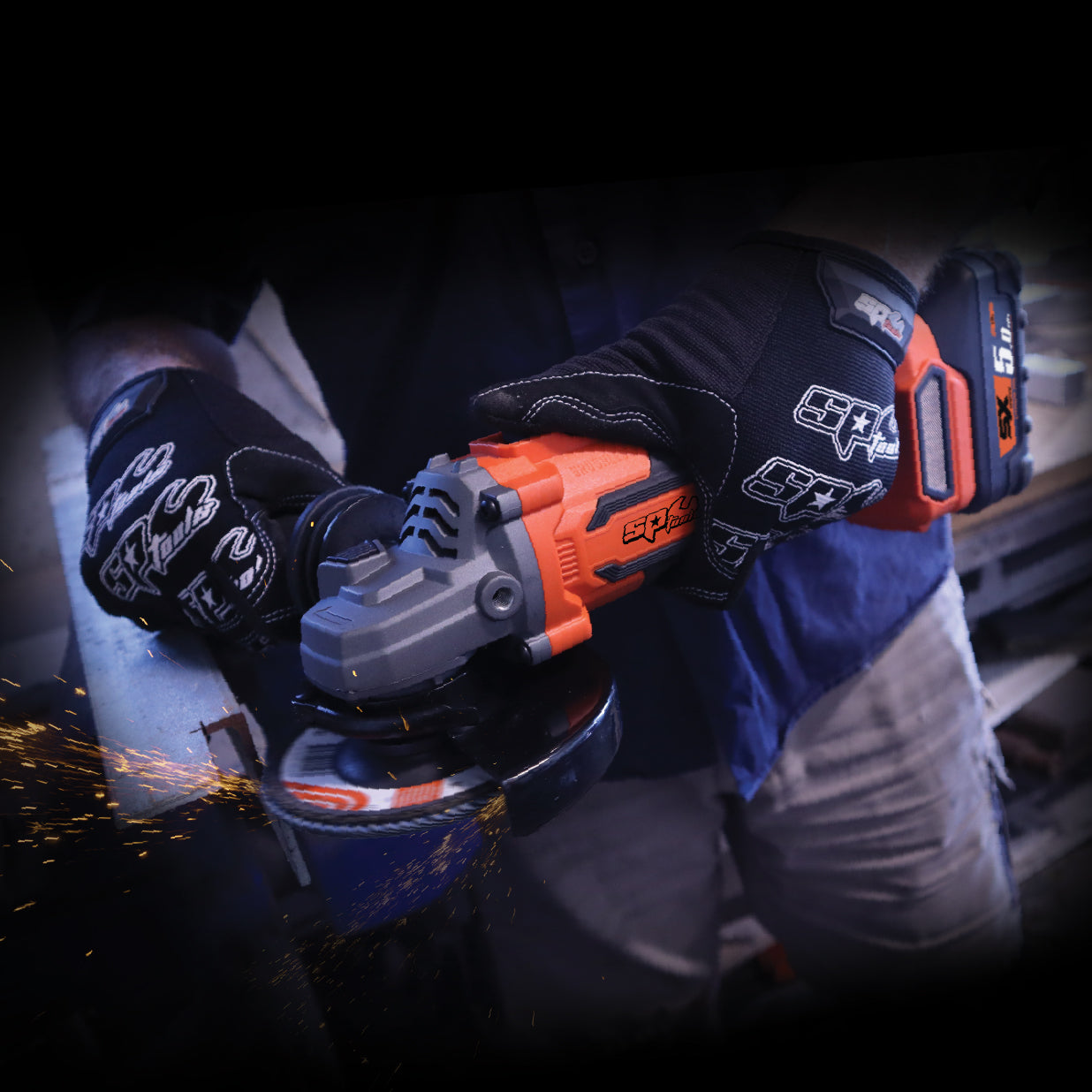18V 5” SX DRIVE 6-SPEED CORDLESS ANGLE GRINDER