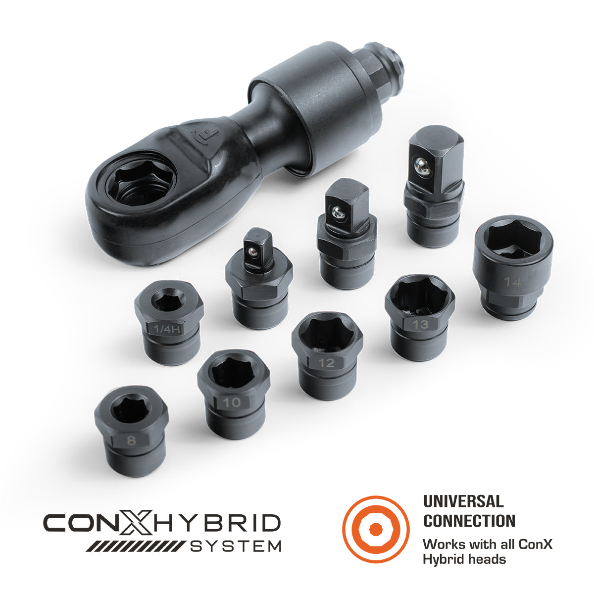 CONX HYBRID SYSTEM- MULTI-DRIVE RATCHET THRU HEAD