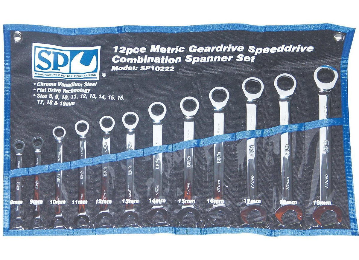 12PC METRIC SPEED DRIVE® GEAR DRIVE WRENCH SET - 0° OFFSET