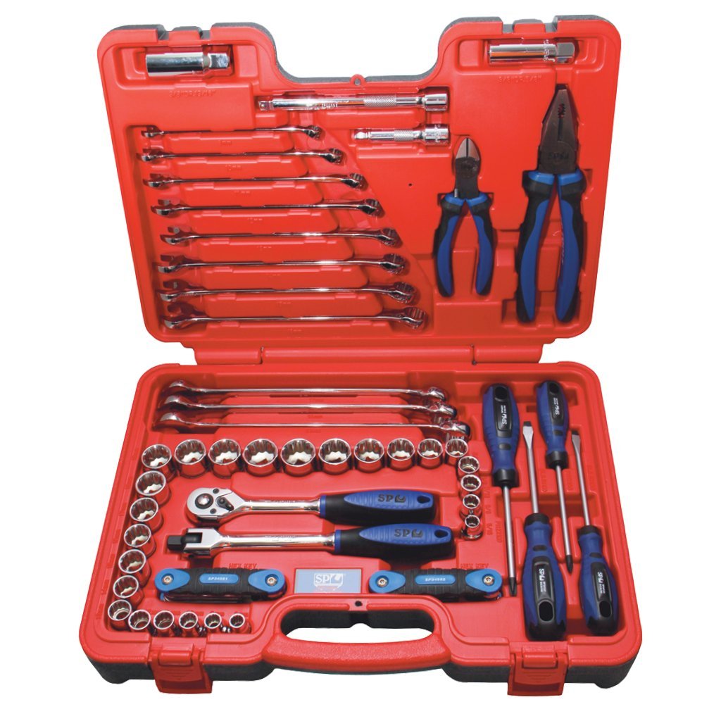 TOOLKIT 65PC 3/8&quot;DR 12PT METRIC/SAE IN X-CASE