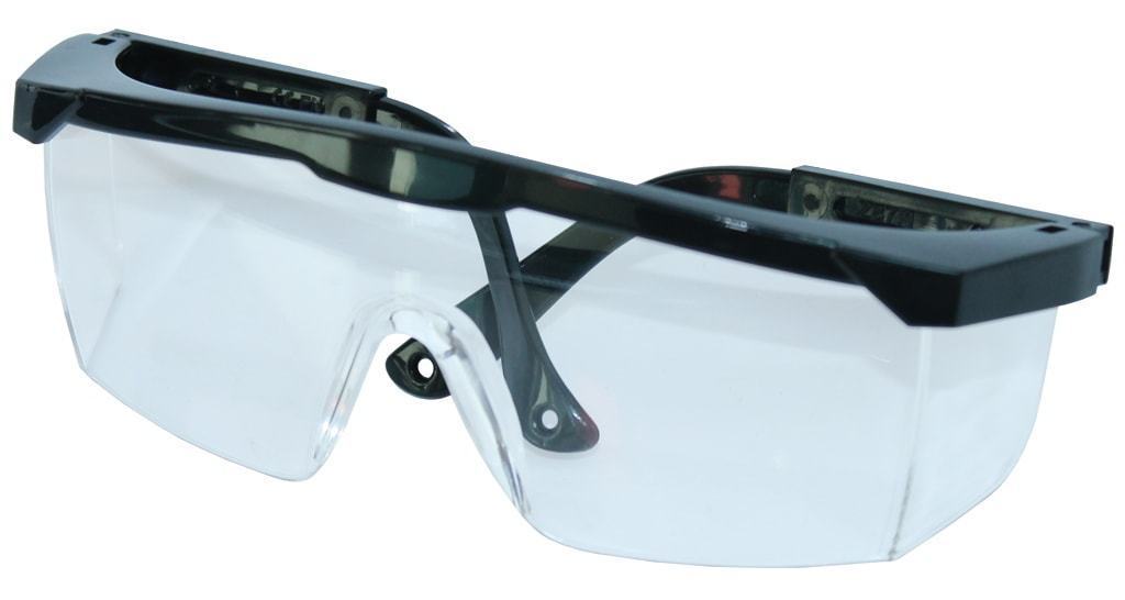 GLASSES SAFETY SP CLEAR LENS BLACK ARMS