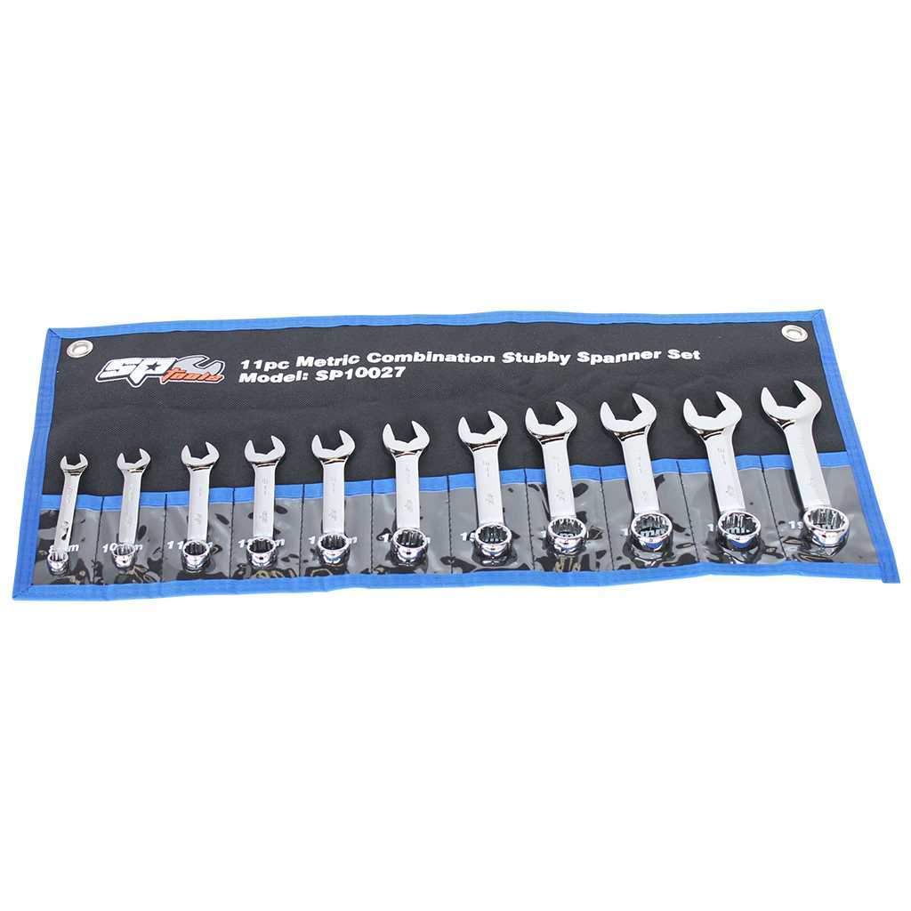 11PC METRIC STUBBY QUAD DRIVE° COMBINATION WRENCH SET