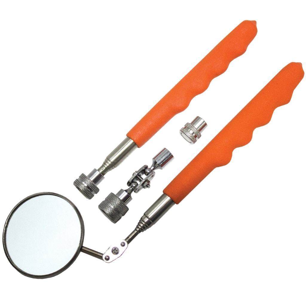 4PC INSPECTION MIRROR AND PICK-UP TOOL SET