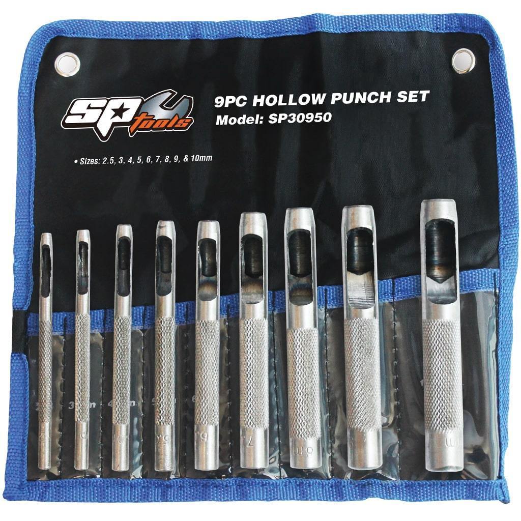 9PC HOLLOW PUNCH SET