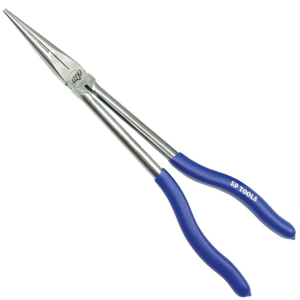 11 EXTRA-LONG 90° BENT NEEDLE NOSE PLIERS - SP Tools