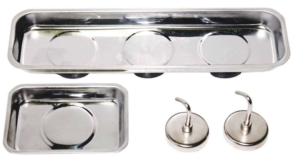 4PC MAGNETIC PARTS TRAY AND HOOK SET
