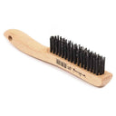Scratch Brush with Shoe Handle, Carbon, 4 x 16 Rows