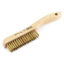 Scratch Brush with Shoe Handle, Brass, 4 x 16 Rows