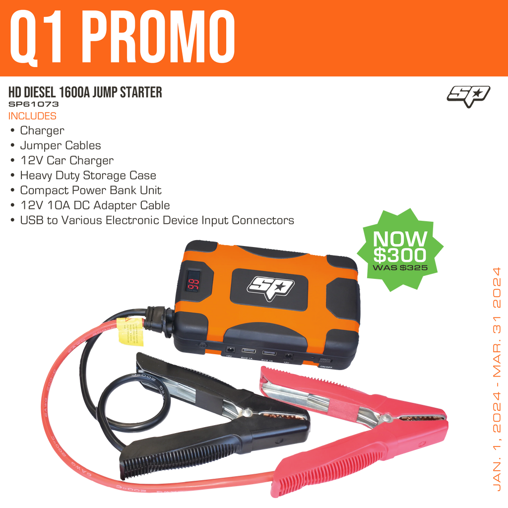 HD DIESEL 1600A Jump Starter - SP Tools