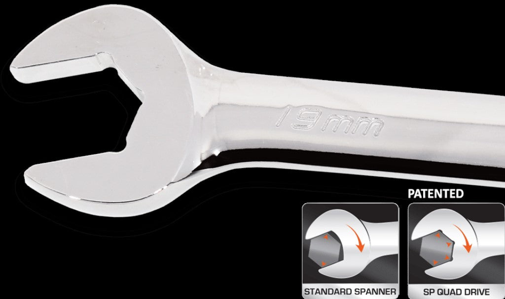 17PC METRIC QUAD DRIVE COMBINATION WRENCH SET