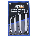 4PC SAE FLARE NUT WRENCH SET