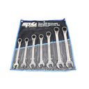 7PC SAE JUMBO REVERSIBLE GEAR DRIVE WRENCH SET - 15° OFFSET