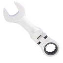 19MM QUAD DRIVE METRIC FLEX-HEAD STUBBY GEAR DRIVE WRENCH