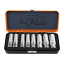 8PC 3/8" DRIVE MAGNETIC SPARK PLUG SOCKET SET