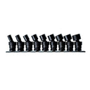 9PC 1/2" DRIVE 6PT SAE IMPACT SWIVEL SOCKET SET