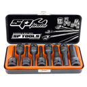 9PC 1/2" DRIVE METRIC HEX IMPACT SOCKET SET