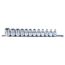 12PC 3/8" DRIVE E-TORX SOCKET RAIL
