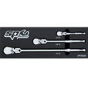 3PC SP90 FLEX-HEAD RATCHET SET w/ EVA FOAM - 1/4" / 3/8" / 1/2"