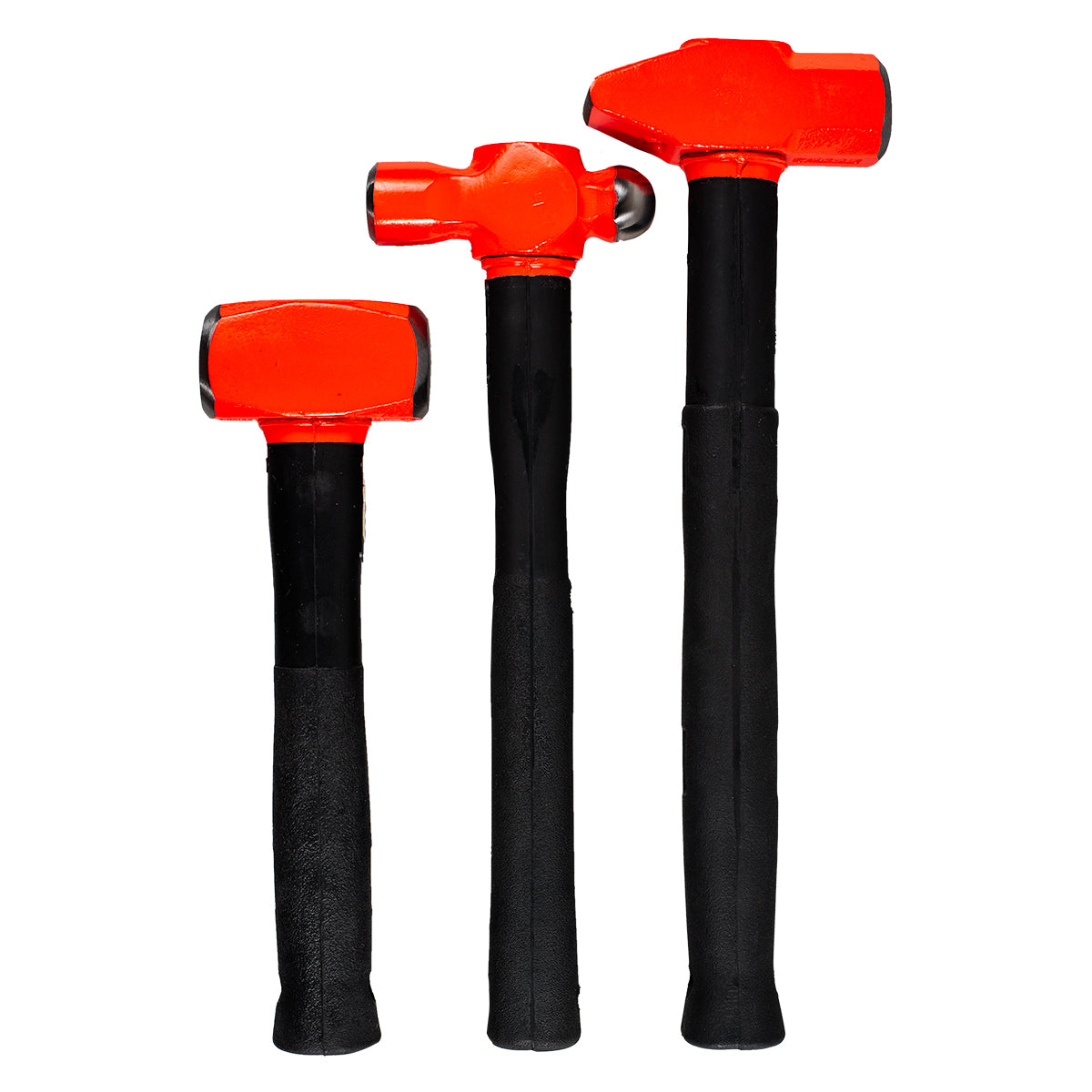 3PC Hammer Kit - 2-1/2 lbs. Club Hammer - 24 oz. Ball Pein Hammer - 2-1/2 lbs. Cross Peen Hammer