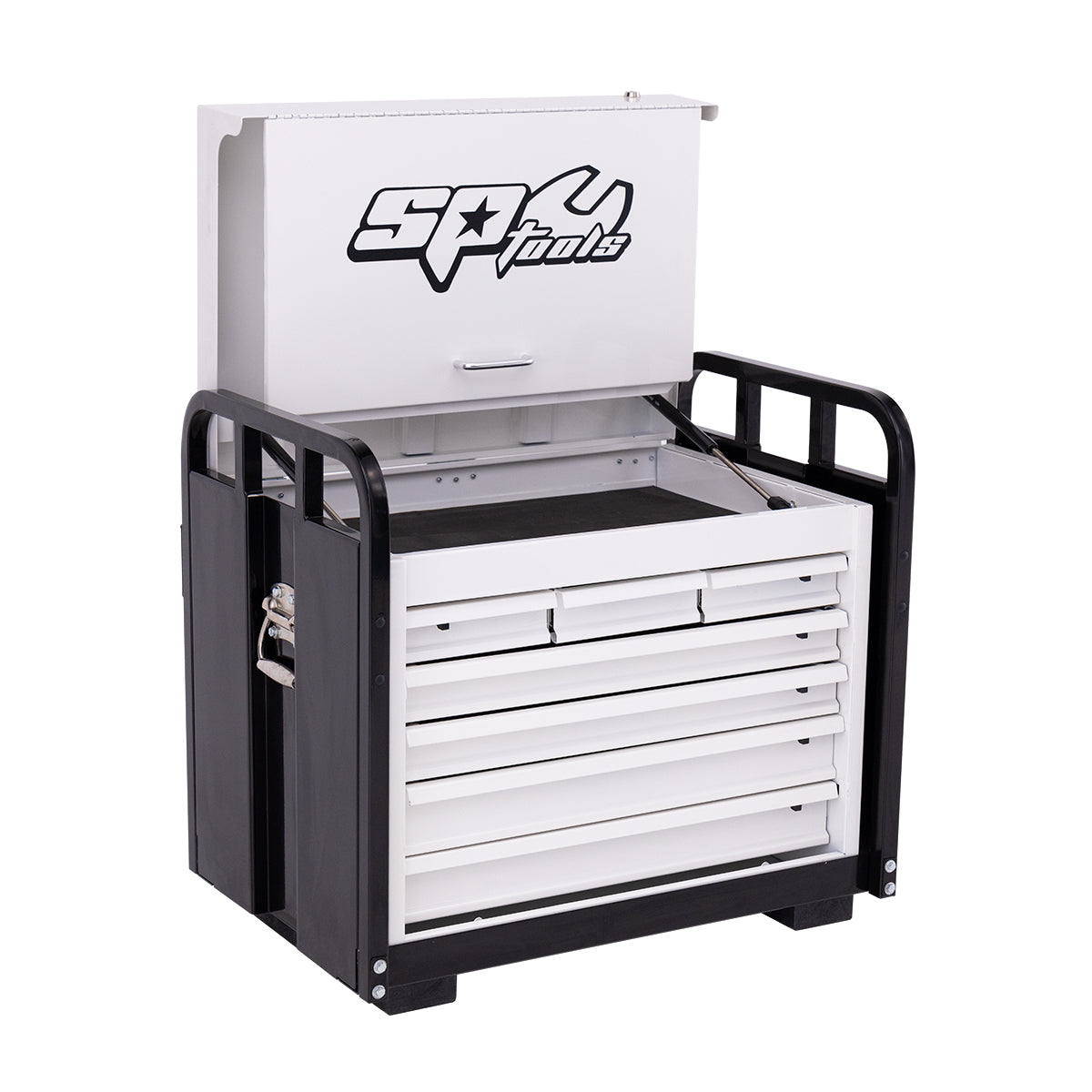 7 DRAWER HEAVY-DUTY OFF-ROAD SERIES FIELD SERVICE TOOL BOX - BLACK/WHITE