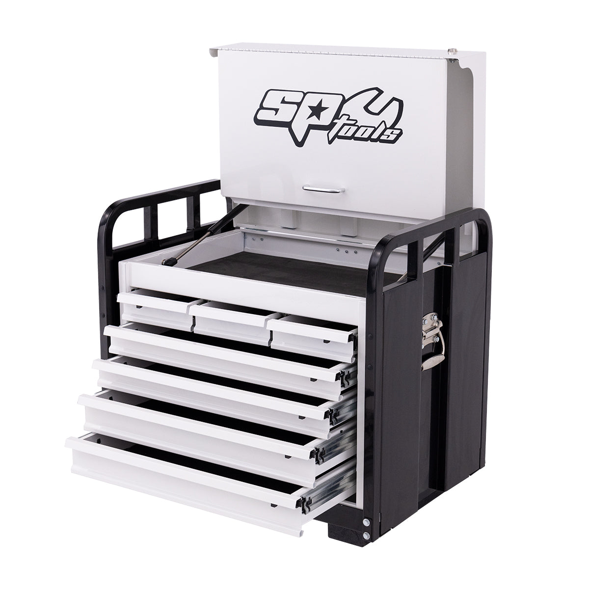 7 DRAWER HEAVY-DUTY OFF-ROAD SERIES FIELD SERVICE TOOL BOX - BLACK/WHITE