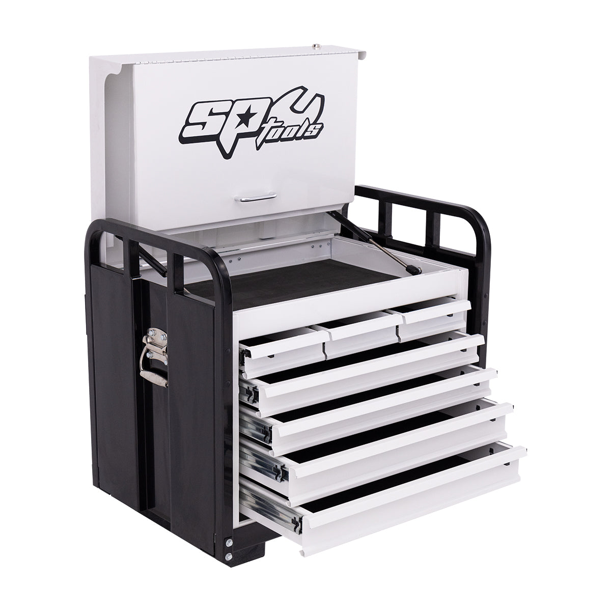 7 DRAWER HEAVY-DUTY OFF-ROAD SERIES FIELD SERVICE TOOL BOX - BLACK/WHITE