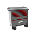 34" 7 Drawer Single Bank SUMO TRADE Toolbox Light Grey w/ Re