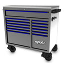 42" 13 Drawer SUMO TRADE Double Bank Toolbox Light Grey w/ B