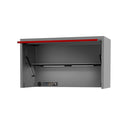 59" SUMO TRADE Power Hutch Light Grey w/ Red Trim