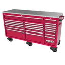 73" 21 Drawer SUMO TRADE Triple Bank Toolbox Red w/ Chr