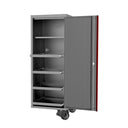 59" / 73" SUMO TRADE Power Locker with Sliding Drawers Light Grey w/ Red Trim