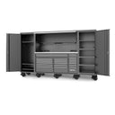 128" USA SUMO SERIES COMPLETE WORKSTATION - LETHAL GRAY w/ CHROME TRIM
