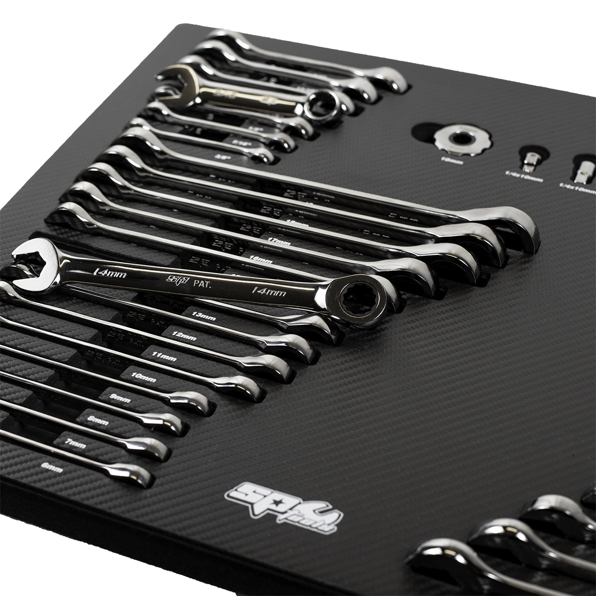 45PC METRIC/SAE - GEARDRIVE WRENCH SET - EVA CARBONFIBER TOP