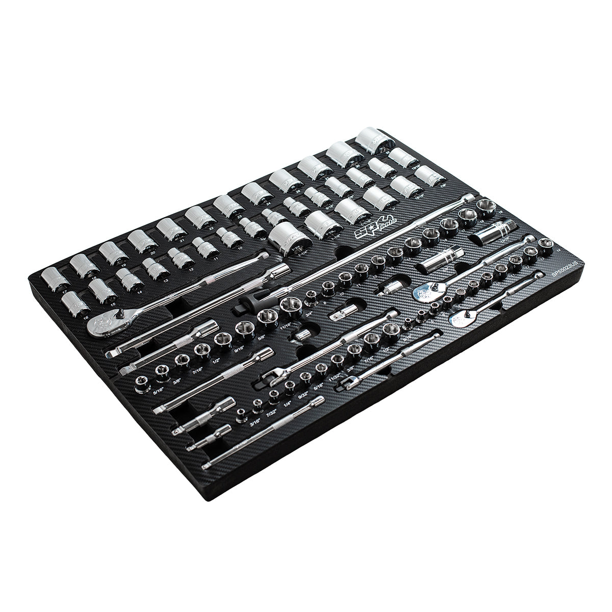 90PC 6PT METRIC/SAE SOCKET SET w/ EVA FOAM