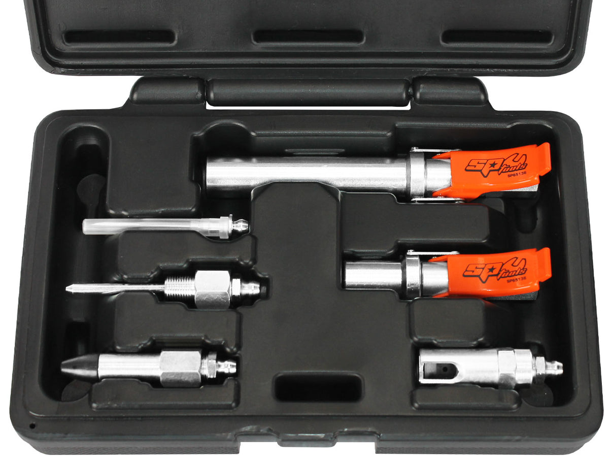 6PC QUICK-RELEASE GREASE GUN COUPLER &amp; ACCESSORY KIT