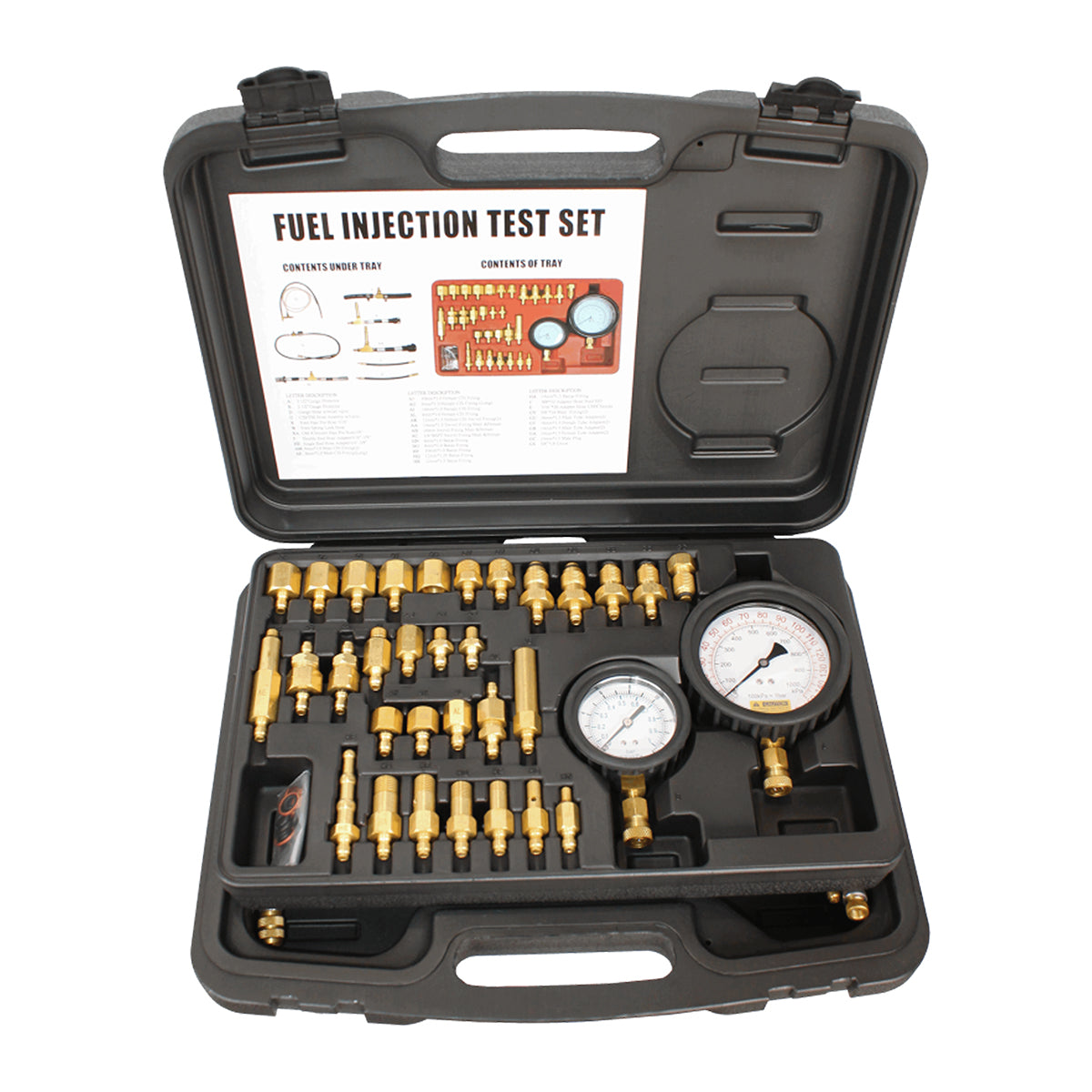 33PC MASTER FUEL INJECTION PRESSURE TEST KIT